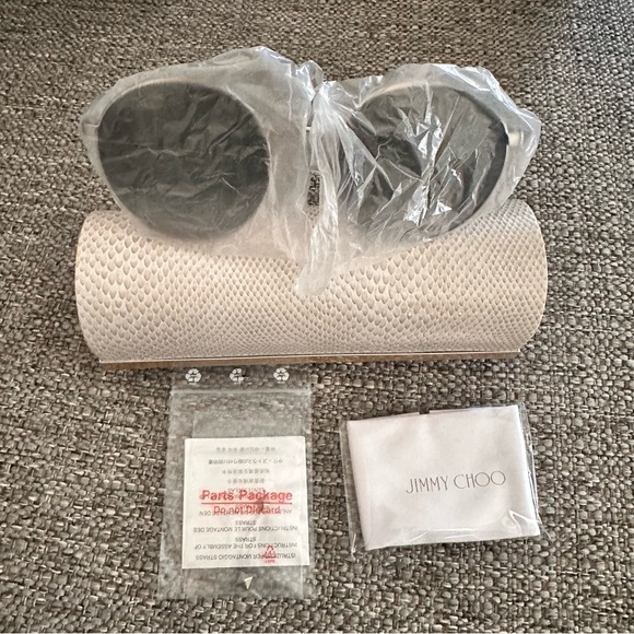 NWT JIMMY CHOO SUNNIES Grey Gradient. Rim Style: Full-Rim - Picture 12 of 12